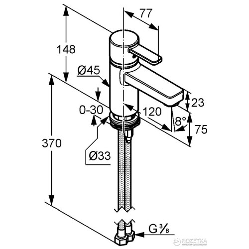 Смеситель KLUDI ZENTA XL (382620575) – KLUDI (вид 1)