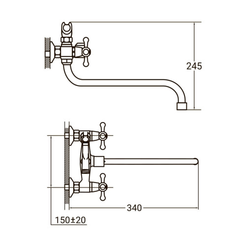 Змішувач AQUATICA PM-2C457C (9780210) – AQUATICA (вид 2)