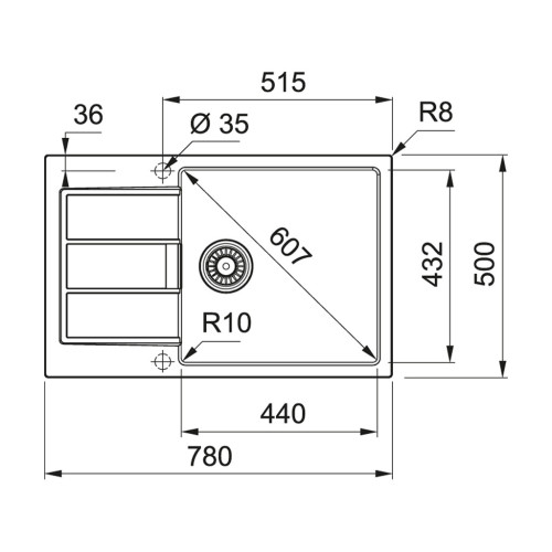 Мойка кухонная Franke Sirius 2.0 S2D 611-78 XL/143.0621.335 (143.0621.335) – Franke (вид 4)