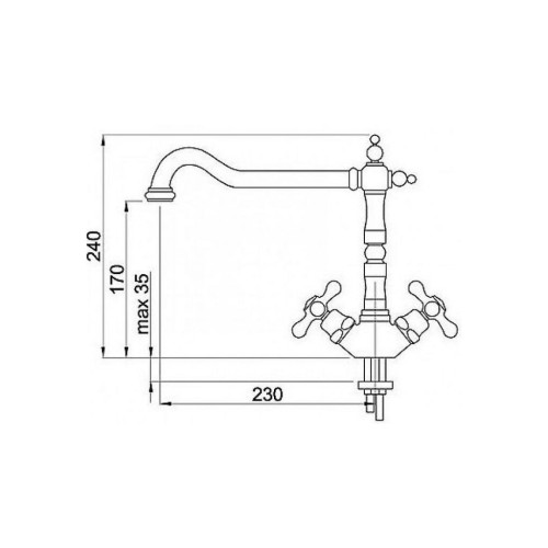 Смеситель Elleci Tago antracite 59 – ELLECI (вид 1)