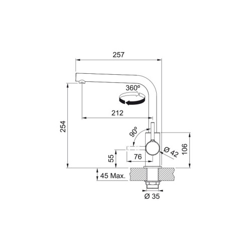 Змішувач Franke Lina L Shape (115.0693.230) – Franke (вид 3)