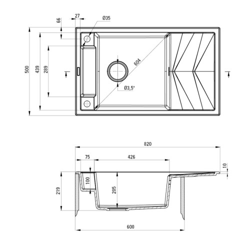 Мийка кухонна Deante Magnetic (ZRM S113) – Deante (вид 1)