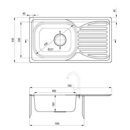 Мойка кухонная Deante Doppio (ZEN 0113) – Deante (вид 3)