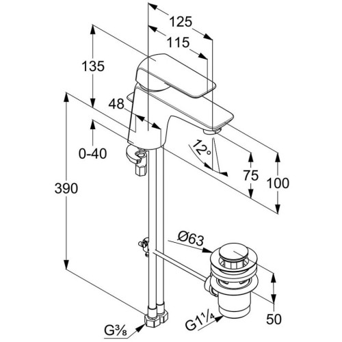 Смеситель KLUDI AMEO (410290575) – KLUDI (вид 1)