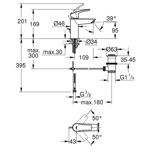 Смеситель Grohe S-Size Eurosmart New (33265003) – Grohe (вид 4)