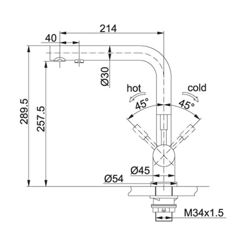 Змішувач Franke Atlas Clear Water (120.0179.978) – Franke (вид 1)