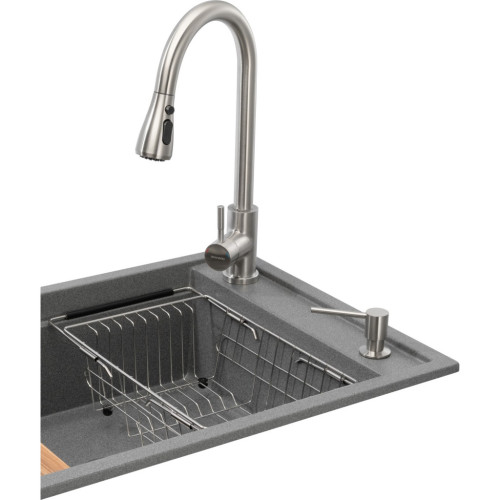 Мийка кухонна GRANADO Basic Artes grafito (+ змішувач Campo LUX inox + дозатор Redondo inox + кошик + (ksg1109) – GRANADO (вид 2)