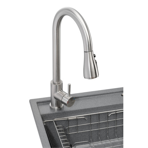 Мийка кухонна GRANADO Basic Estella grafito (+ змішувач Campo LUX inox + дозатор Redondo inox + кошик (ksg0109) – GRANADO (вид 1)