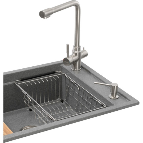 Мийка кухонна GRANADO Optimal Estella grafito (+ змішувач Badalona LUX inox + дозатор Redondo inox + кошик+дошка) (ksg0209) – GRANADO (вид 1)