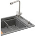 Мийка кухонна GRANADO Optimal Estella grafito (+ змішувач Badalona LUX inox + дозатор Redondo inox + кошик+дошка) (ksg0209) – GRANADO (вид 1)