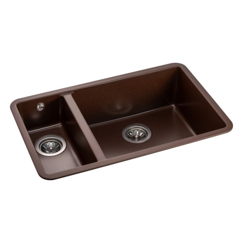 Мийка кухонна GRANADO Under top DOUBLE marron (gr3406) – GRANADO (вид 1)