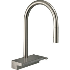 Смеситель Hansgrohe Aquno Select M81 , 22 см, сталь (73837800)