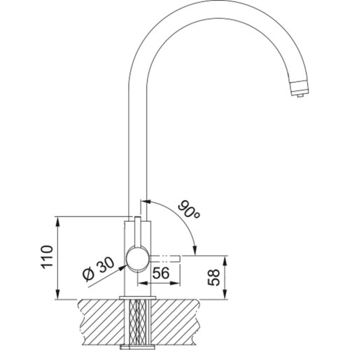 Змішувач Hansgrohe Lina Clear Water (160.0702.660) – Hansgrohe (вид 1)