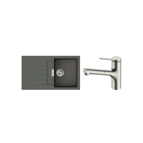Мийка кухонна Hansgrohe S520-F345 + зміш. Zesis M33 (43356800) – Hansgrohe