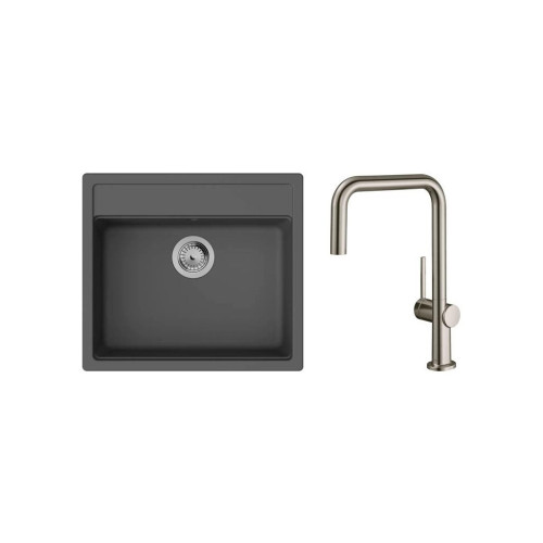 Мойка кухонная Hansgrohe S520-F510 + зміш. Talis M54 (43359800) – Hansgrohe