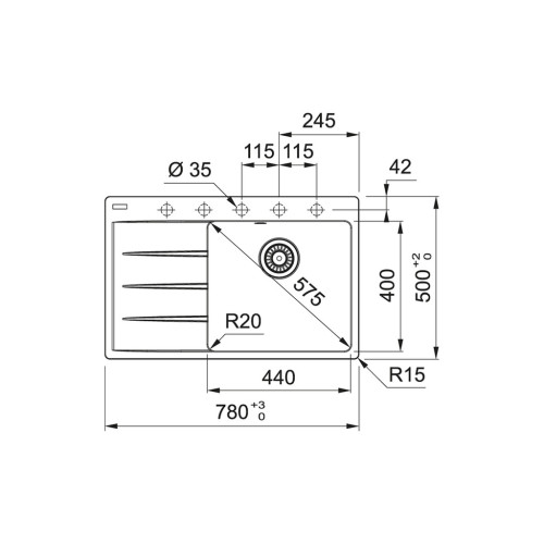 Мийка кухонна Franke Centro CNG 611-78 TL (114.0630.477) – Franke (вид 1)
