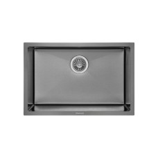 Мойка кухонная GRANADO Under top L STEEL S201 black (GS09201B)