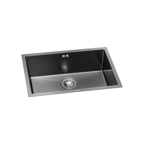 Мойка кухонная GRANADO Under top L STEEL S201 black (GS09201B) – GRANADO (вид 1)