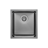 Мойка кухонная GRANADO Under top mini STEEL S201 black (GS10201B)
