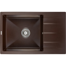 Мийка кухонна GRANADO NAVIA marron з сифоном (775*495mm.) (gr3806)