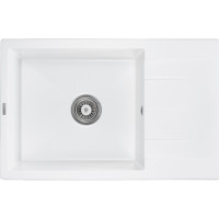 Мийка кухонна GRANADO NAVIA white з сифоном (775*495mm.) (gr3805)