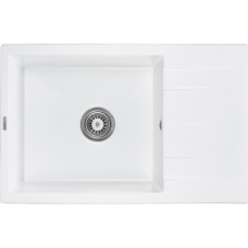 Мийка кухонна GRANADO NAVIA white з сифоном (775*495mm.) (gr3805)