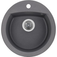 Мойка кухонная GRANADO RONDA grafito з сифоном (470*490mm.) (gr2209)