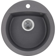 Мийка кухонна GRANADO RONDA grafito з сифоном (470*490mm.) (gr2209)