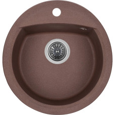 Мийка кухонна GRANADO RONDA marron з сифоном (470*490mm.) (gr2206)