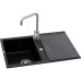 Мойка кухонная GRANADO комплект VALENCIA black shine_чаша ліворуч (ksg0701L) – GRANADO