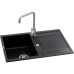 Мойка кухонная GRANADO комплект VALENCIA black shine_чаша ліворуч (ksg0701L) – GRANADO (вид 1)