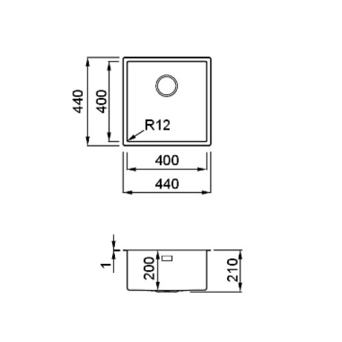 Мийка кухонна Elleci ESPRIT 400 – ELLECI (вид 1)