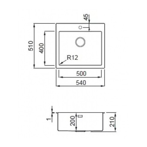 Мойка кухонная Elleci Compass 500 – ELLECI (вид 1)