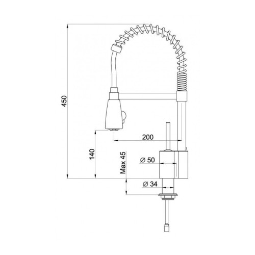 Змішувач Elleci CHEF BLACK 86 – ELLECI (вид 1)