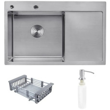 Мийка кухонна Kroner Geburstet-7849LHM (CV025275)