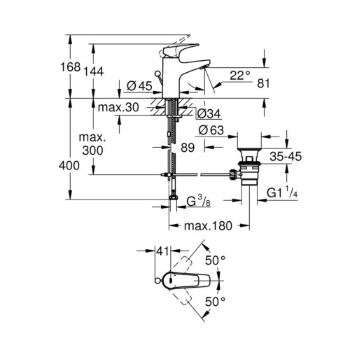 Змішувач Grohe Start Flow S-Size (23809000) – Grohe (вид 1)