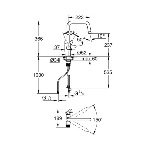 Смеситель Grohe QuickFix 30631000 (CV036255) – Grohe QuickFix (вид 2)