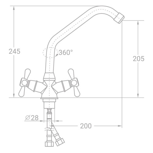 Смеситель TAU VN-5B160C (9885140) – TAU (вид 1)