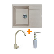 Мийка кухонна Adamant Anila Avena + змішувач та дозатор (182496900306)