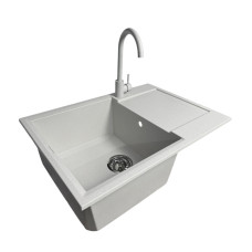 Мийка кухонна Adamant Horizon Medium Old Stone + змішувач (4824296104410)