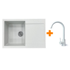 Мийка кухонна Adamant Horizon Old stone + змішувач (182496911510)