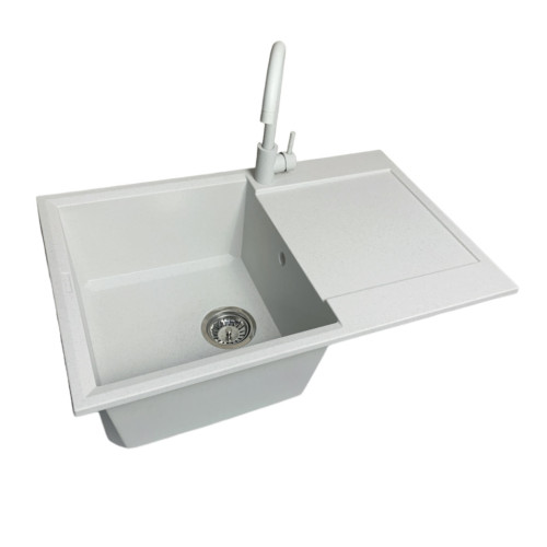 Мойка кухонная Adamant Horizon Old stone + змішувач + дозатор + ополіскувач склянок + кол (4824296106310) – Adamant (вид 1)