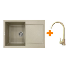Мойка кухонная Adamant Horizon Сахара + змішувач (182496911502)