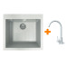 Мойка кухонная Adamant Univer Old stone + змішувач (4824296912110) – Adamant