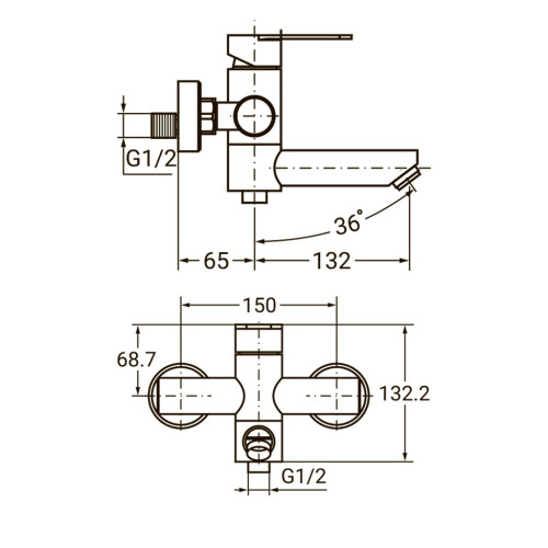 Смеситель AQUATICA HT-2C171P – AQUATICA (вид 2)