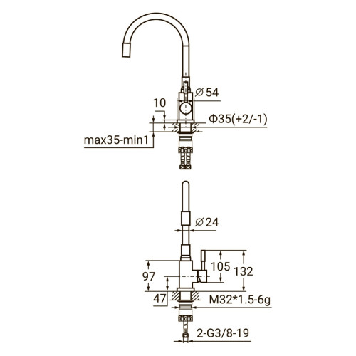 Смеситель AQUATICA KT-4B570P – AQUATICA (вид 2)