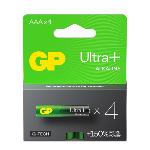 Батарейка Gp AAA LR03 Ultra Plus Alcaline * 4 (24AUP21-SB4 / 4891199203985) – Gp