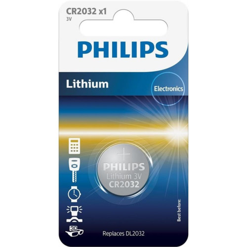 Батарейка Philips CR2032 Lithium * 1 (CR2032/01B) – PHILIPS