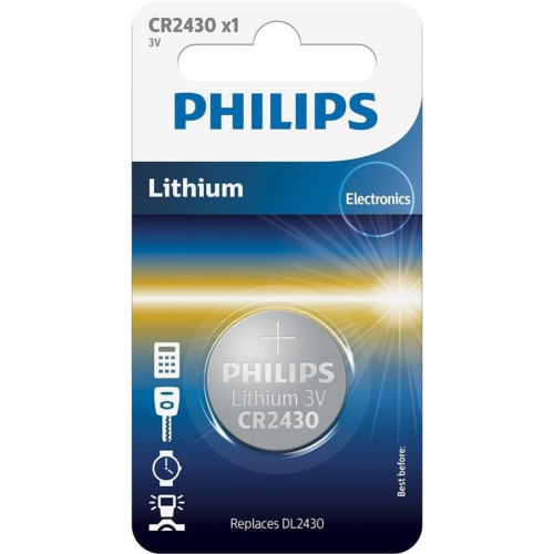 Батарейка Philips CR2430 Lithium * 1 (CR2430/00B) – PHILIPS