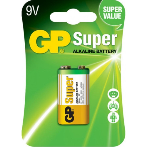 Батарейка Gp Крона Super Alcaline 6F22 / 6LR61 9V * 1 (1604A-5UE1 / 4891199002311) – Gp